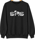 Sims, Illinois Hometown Crewneck — Black