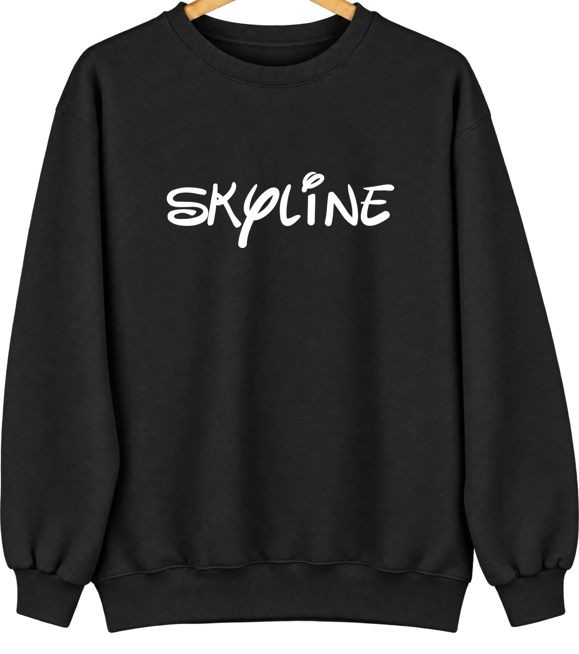 Skyline, Alabama Hometown Crewneck — Black