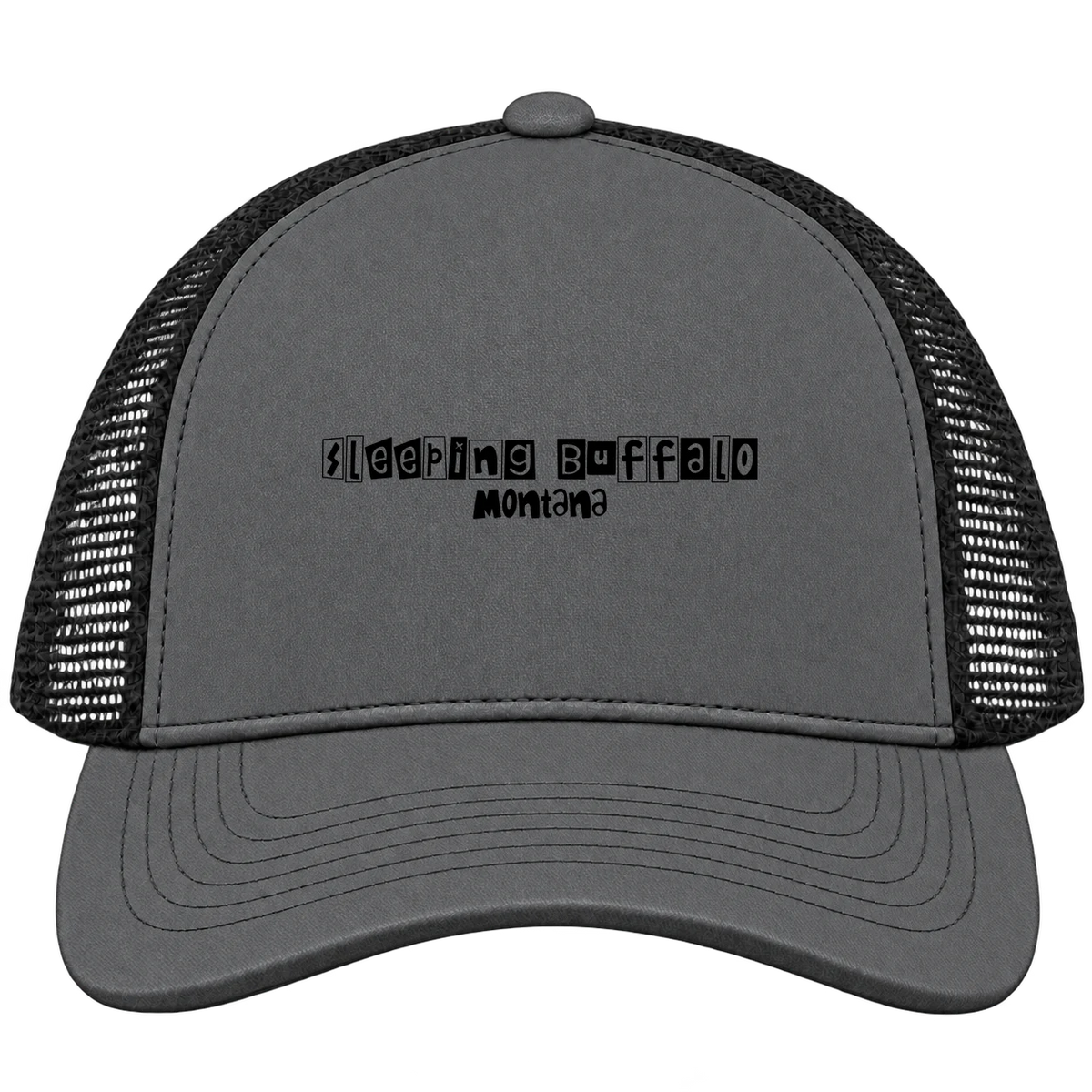 Sleeping Buffalo, Montana Hometown Trucker Cap