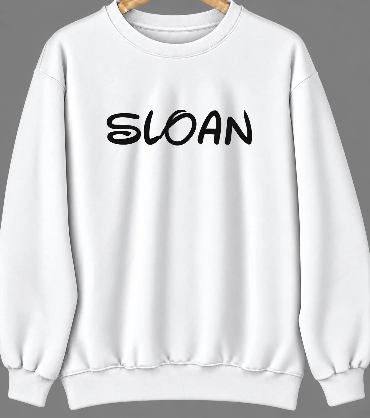 Sloan, Iowa Hometown Crewneck — White