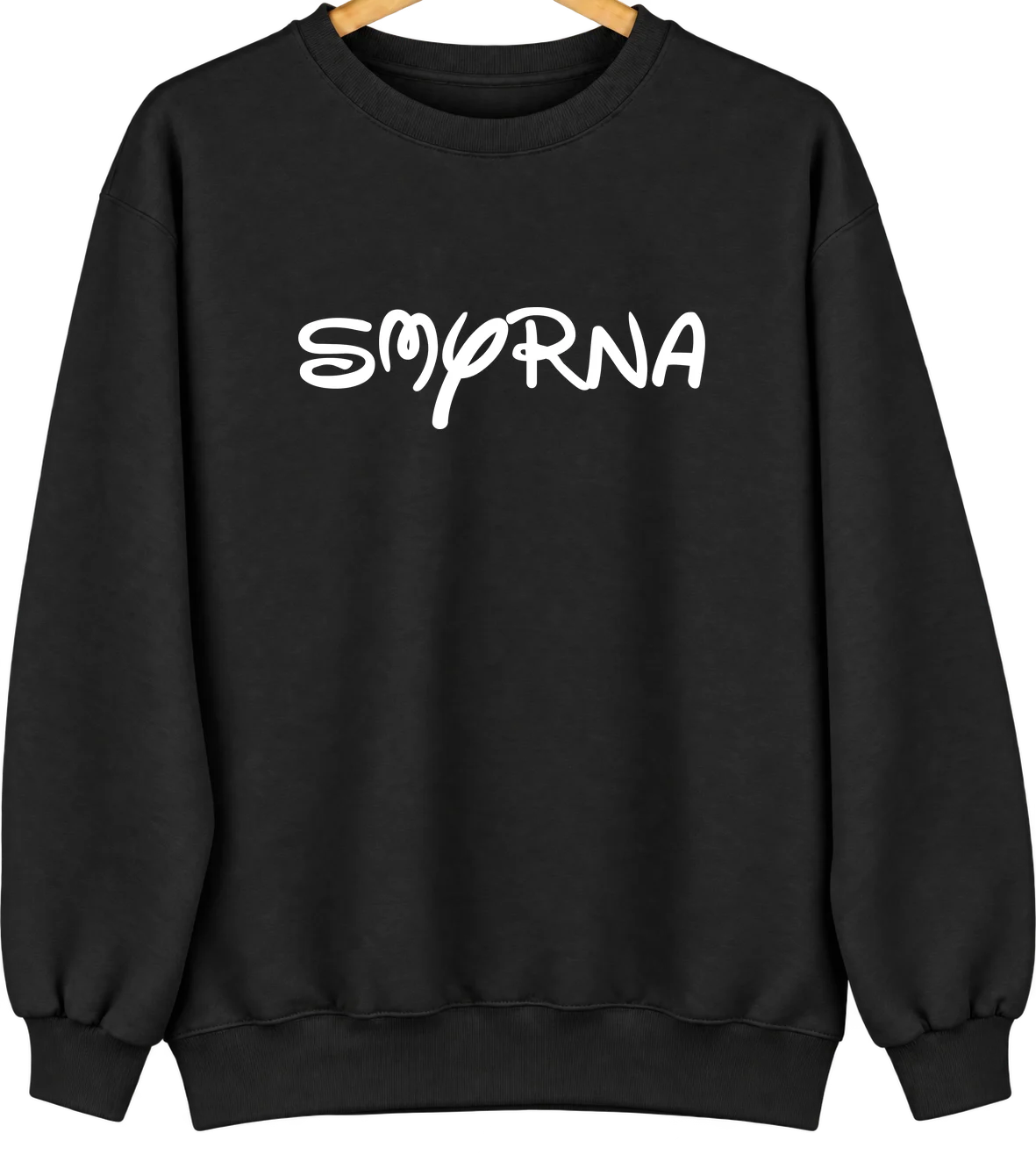 Smyrna, Delaware Hometown Crewneck — Black