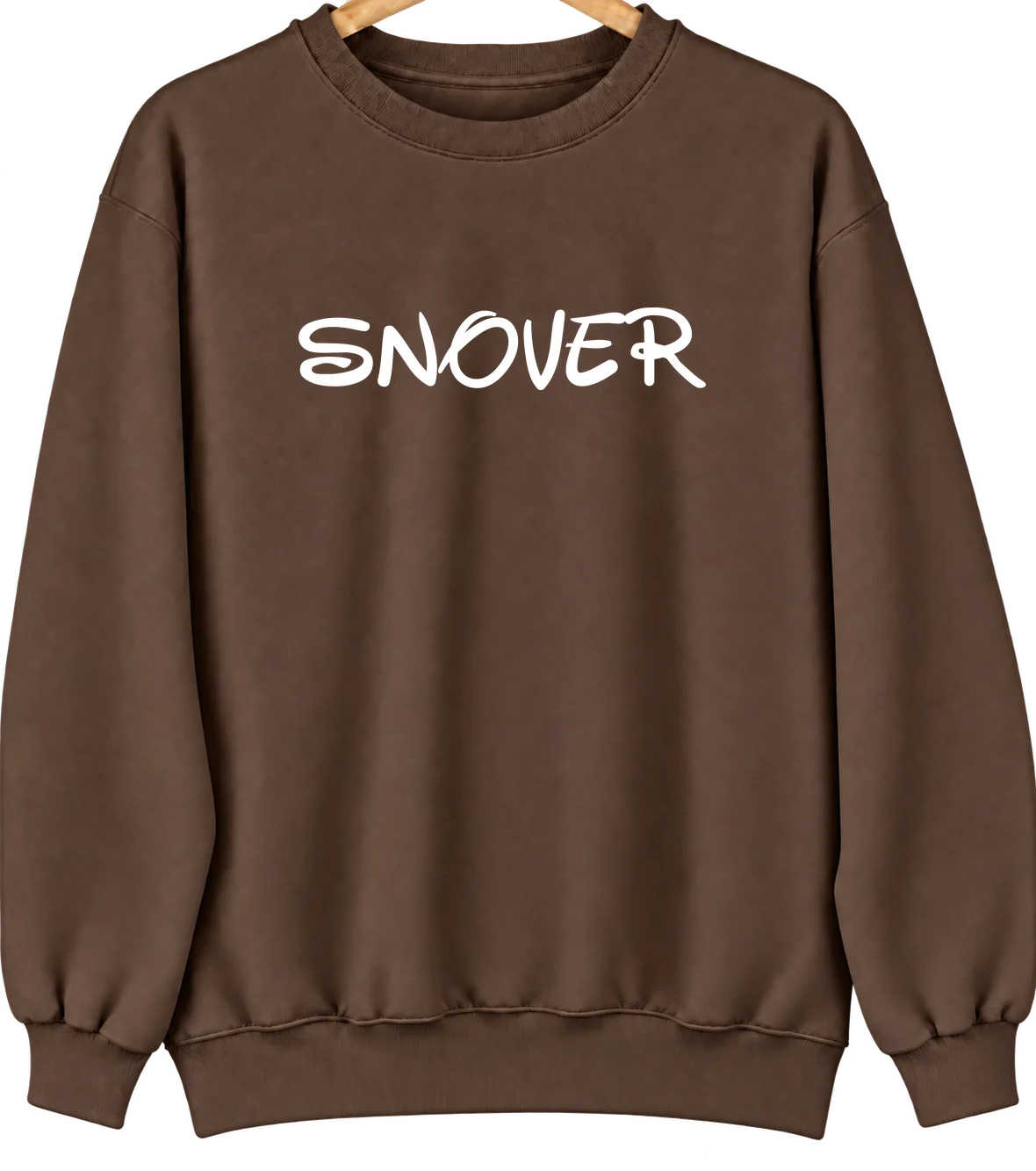 Snover, Michigan Hometown Crewneck — Brown