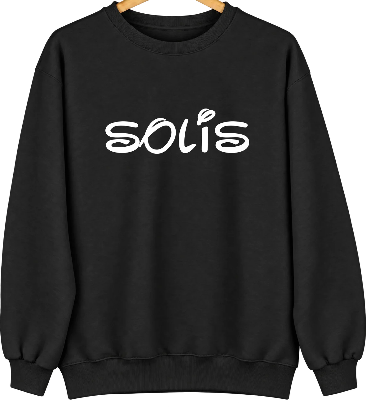 Solis, Texas Hometown Crewneck — Black