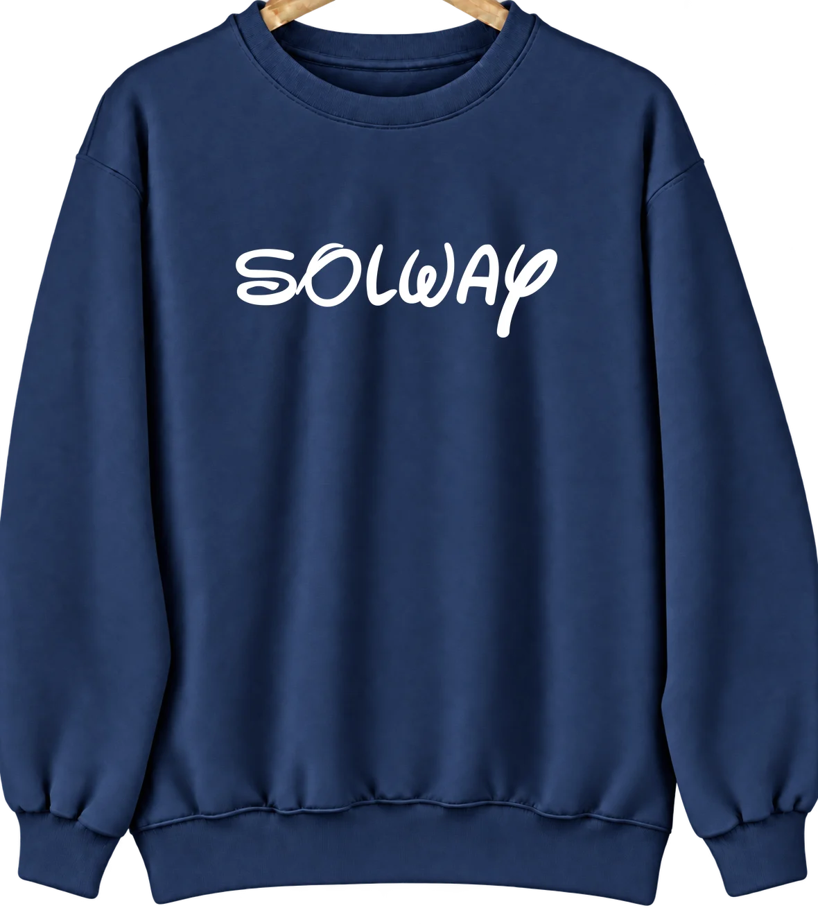 Solway, Minnesota Hometown Crewneck — Navy