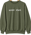 South River, New Jersey Hometown Crewneck — Military Green