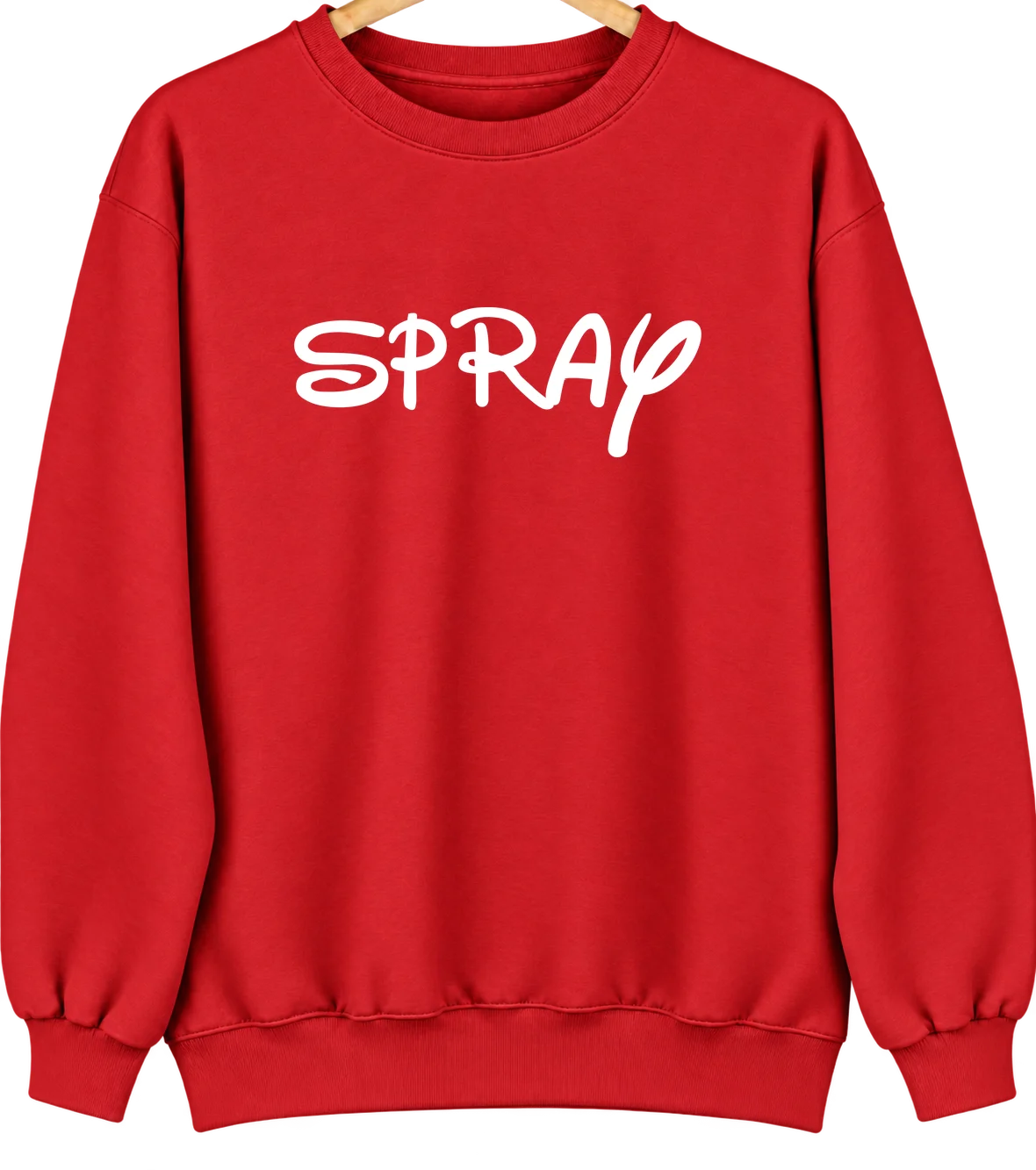 Spray, Oregon Hometown Crewneck — Red