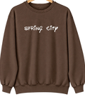 Spring City, Pennsylvania Hometown Crewneck — Brown
