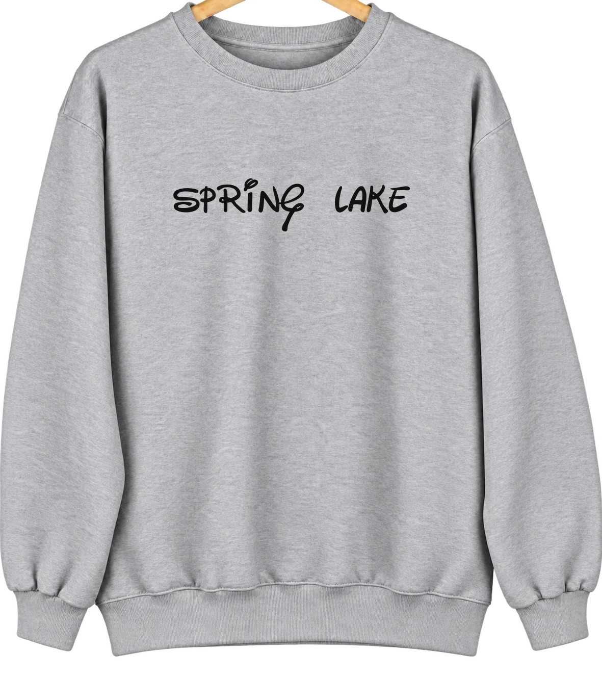Spring Lake, Michigan Hometown Crewneck — Sport Grey