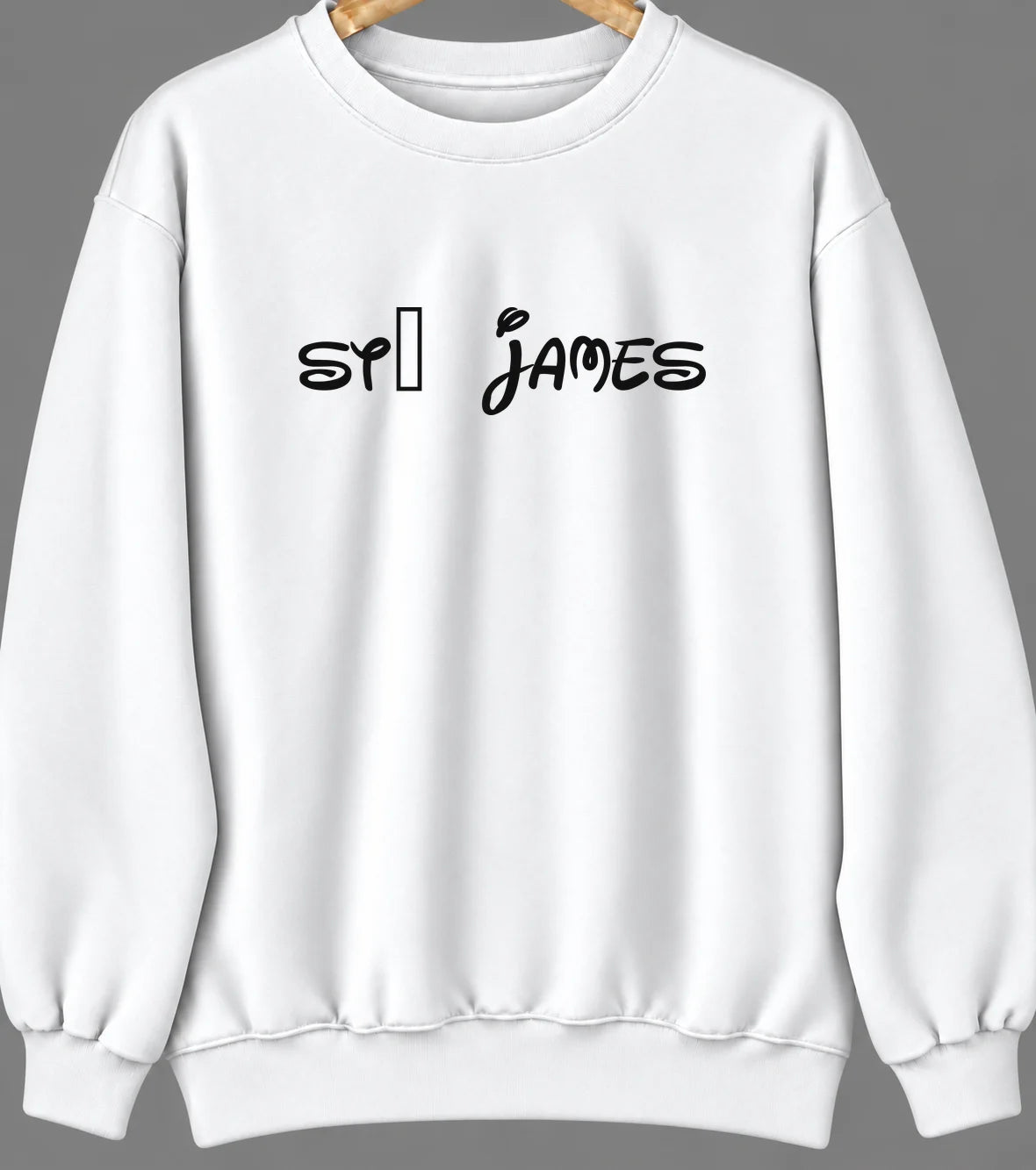 St. James, Michigan Hometown Crewneck — White