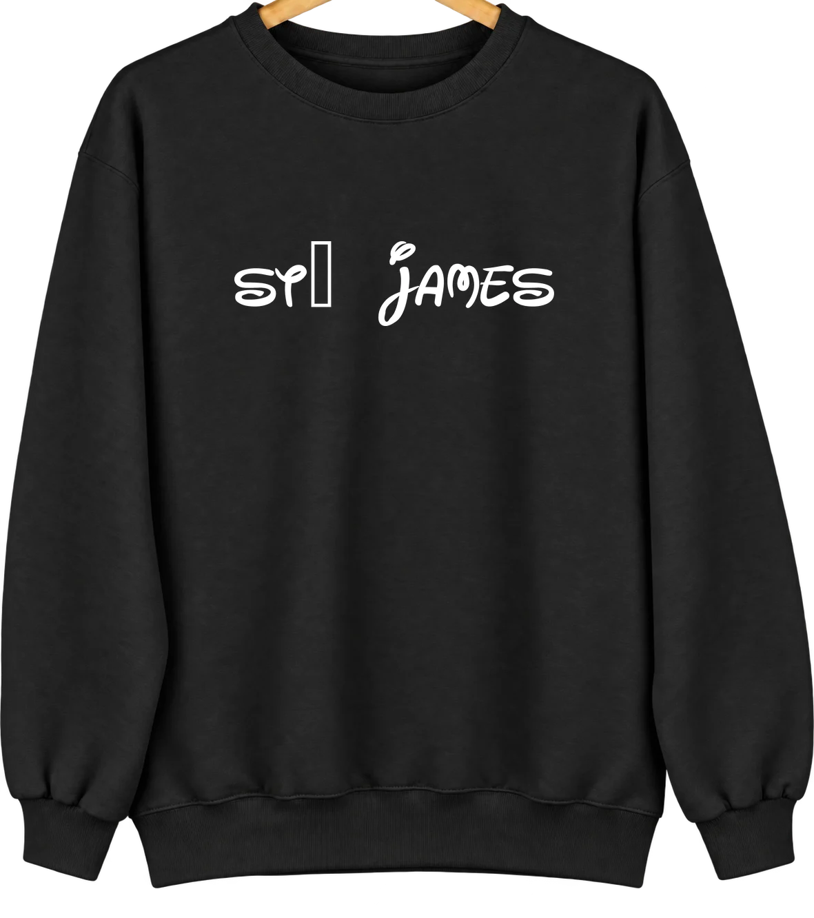 St. James, Minnesota Hometown Crewneck — Black