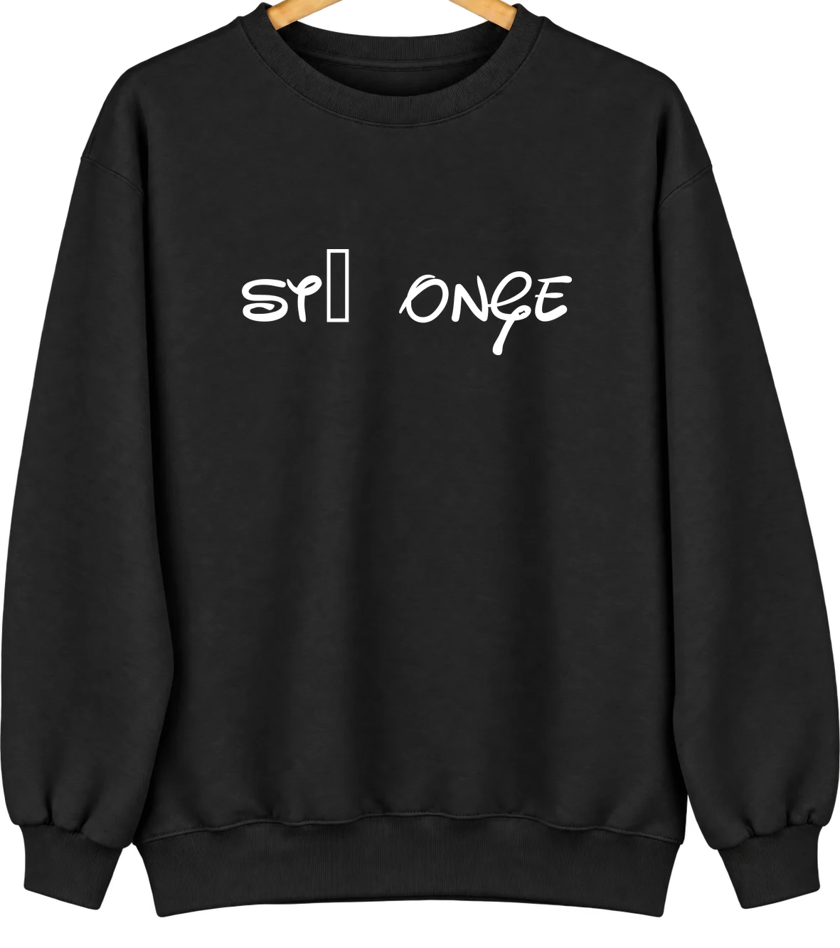 St. Onge, South Dakota Hometown Crewneck — Black