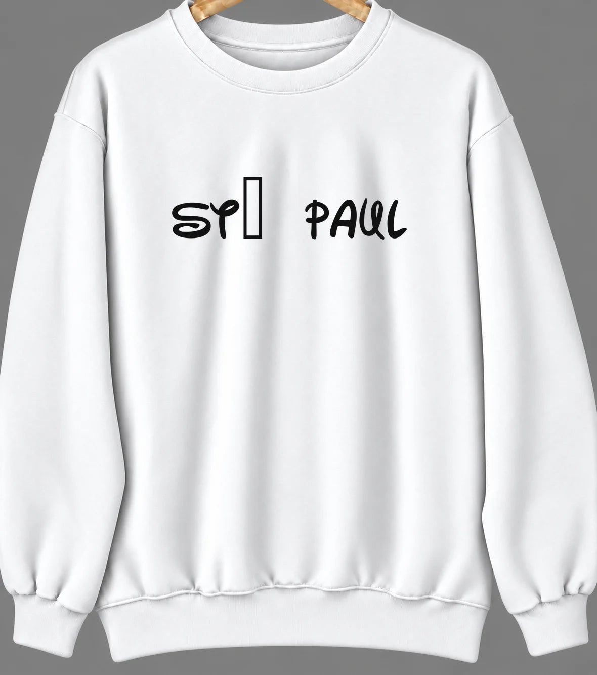 St. Paul, Iowa Hometown Crewneck — White