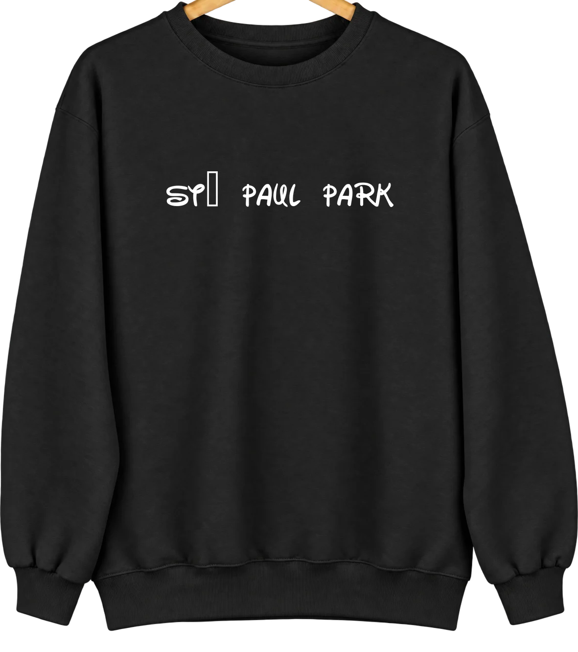 St. Paul Park, Minnesota Hometown Crewneck — Black