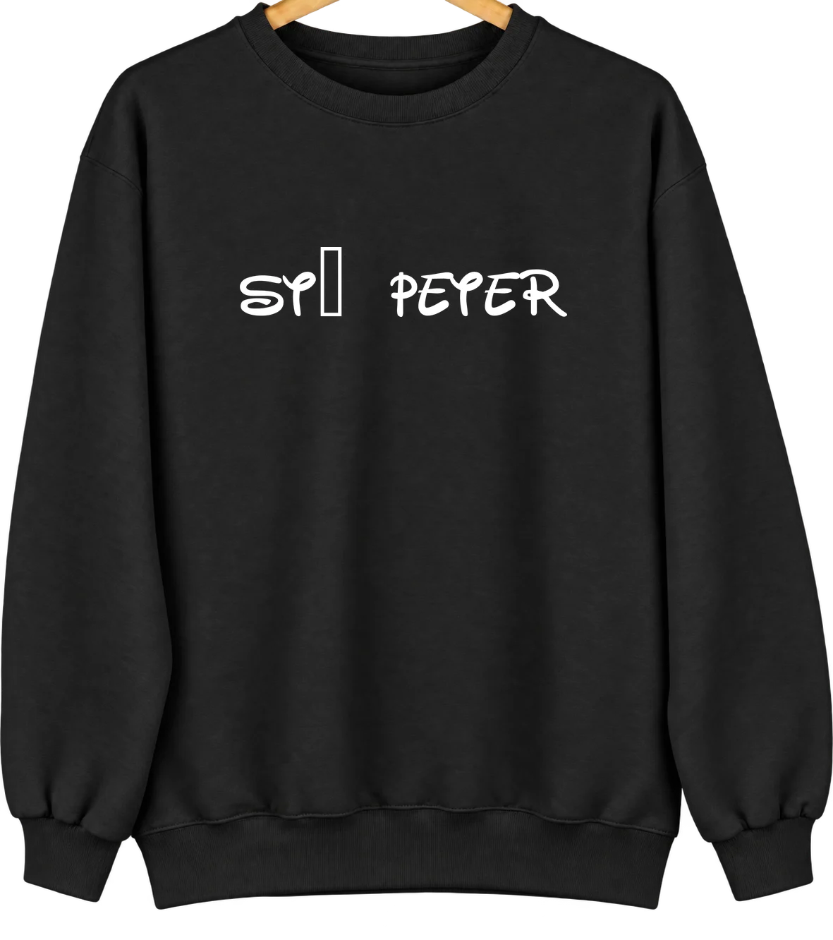 St. Peter, Illinois Hometown Crewneck — Black
