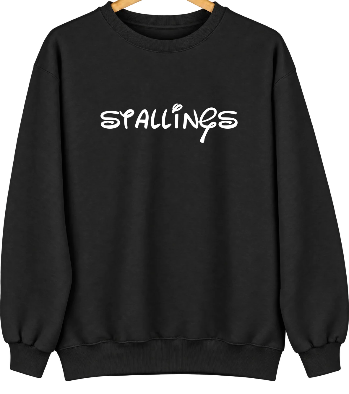 Stallings, North Carolina Hometown Crewneck — Black