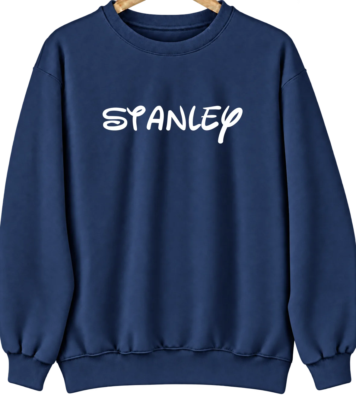 Stanley, North Dakota Hometown Crewneck — Navy