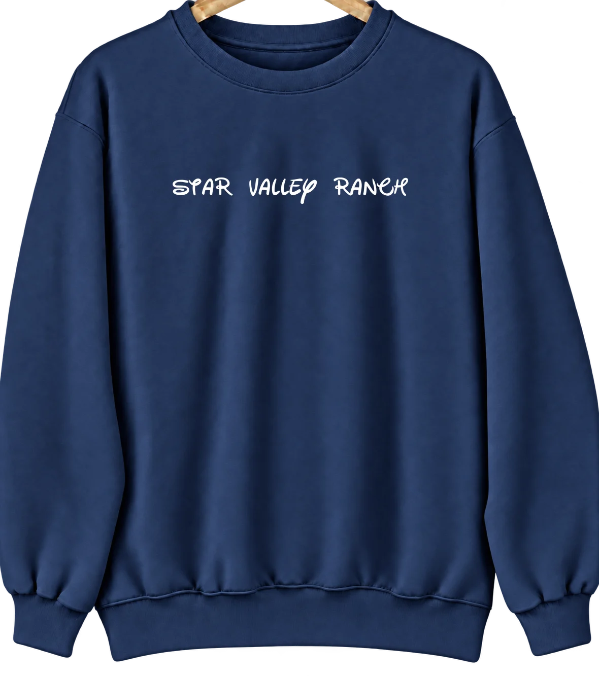 Star Valley Ranch, Wyoming Hometown Crewneck — Navy