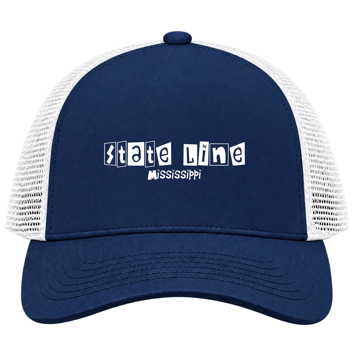 State Line, Mississippi Hometown Trucker Cap