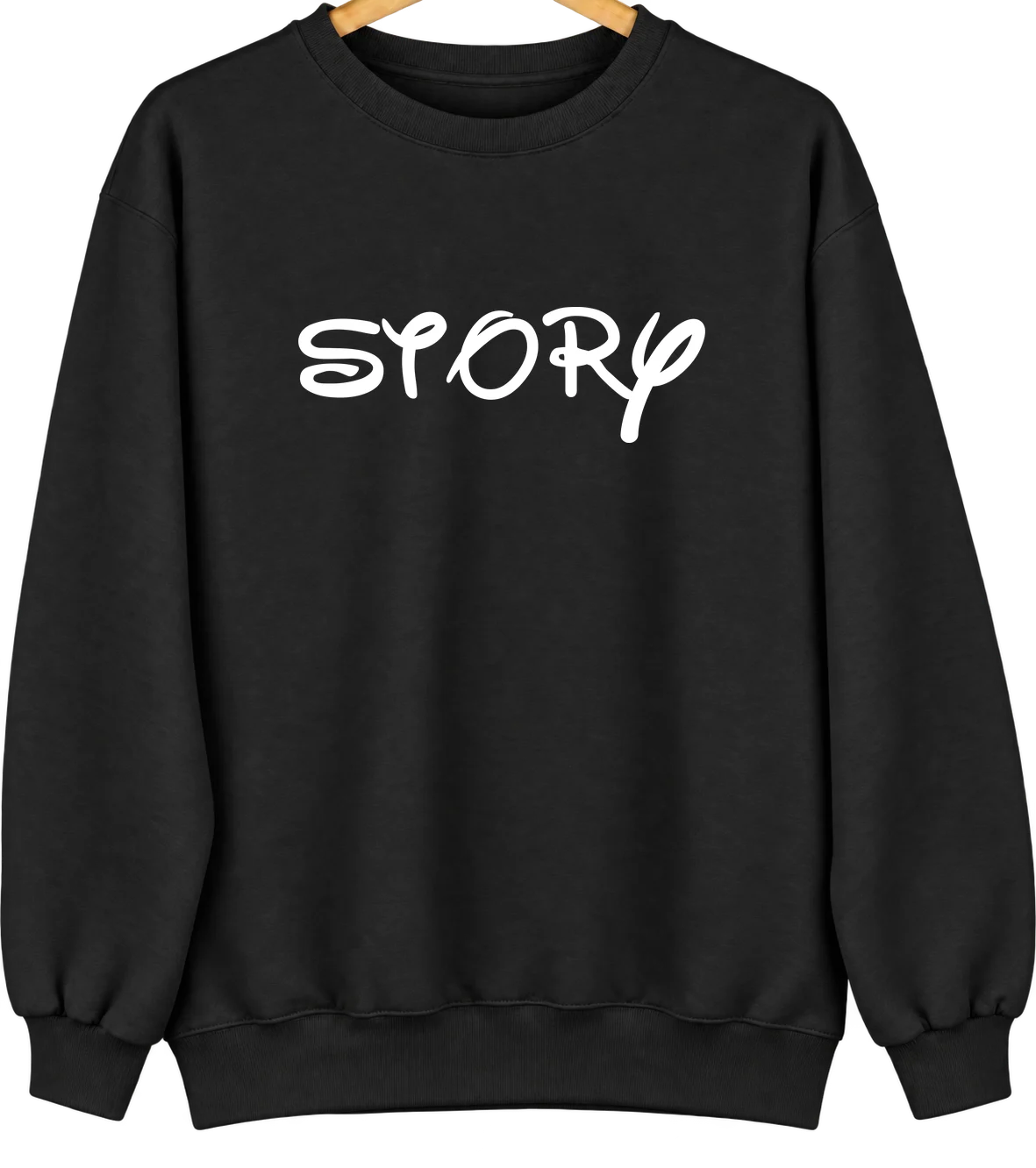 Story, Wyoming Hometown Crewneck — Black