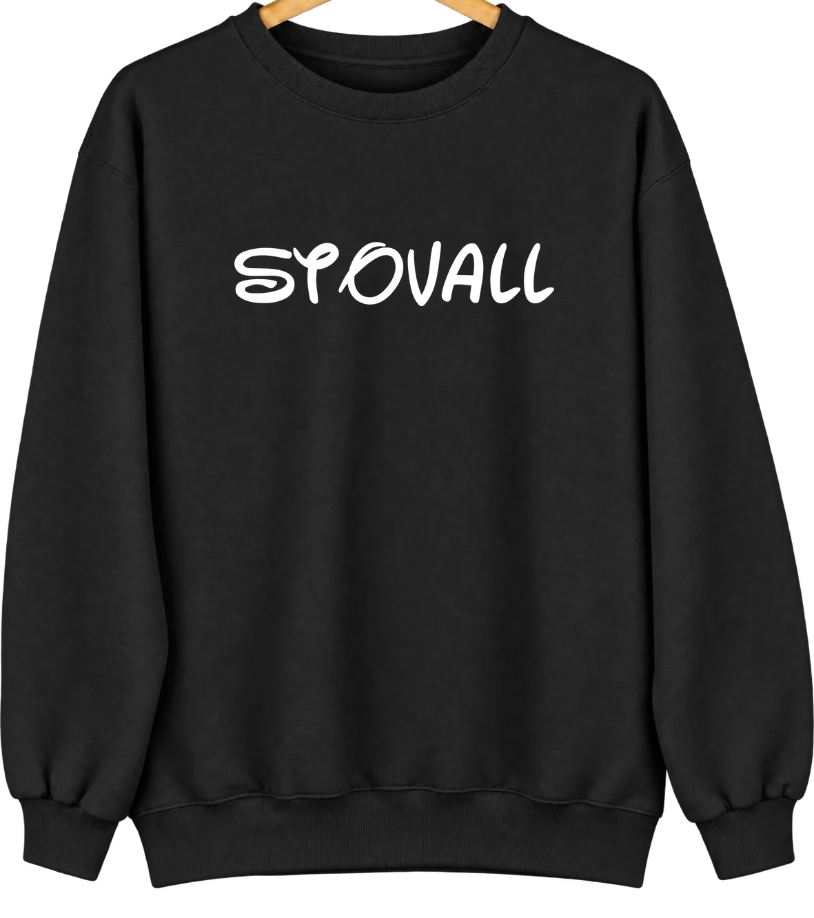 Stovall, North Carolina Hometown Crewneck — Black