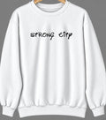 Strong City, Oklahoma Hometown Crewneck — White
