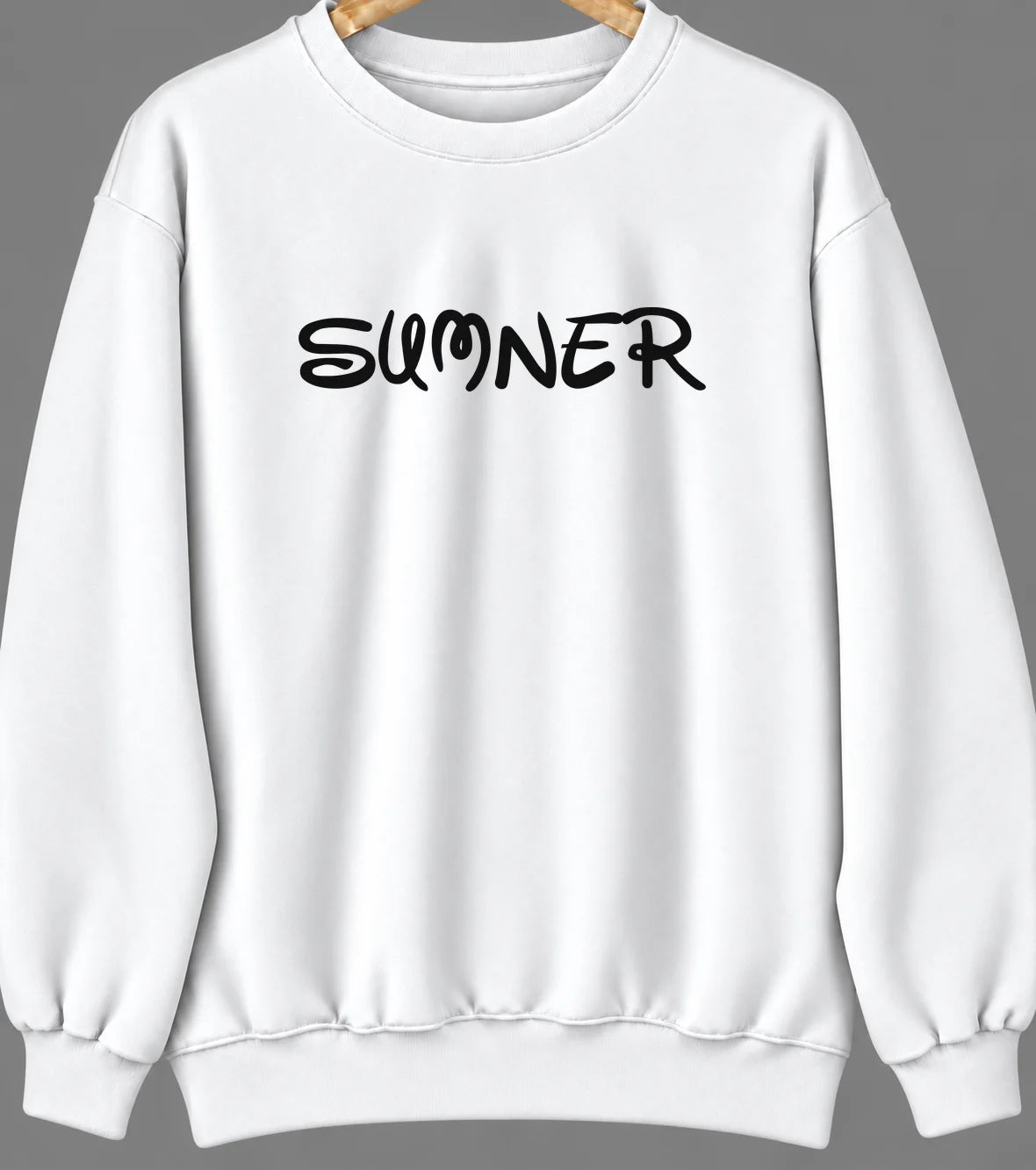 Sumner, Washington Hometown Crewneck — White