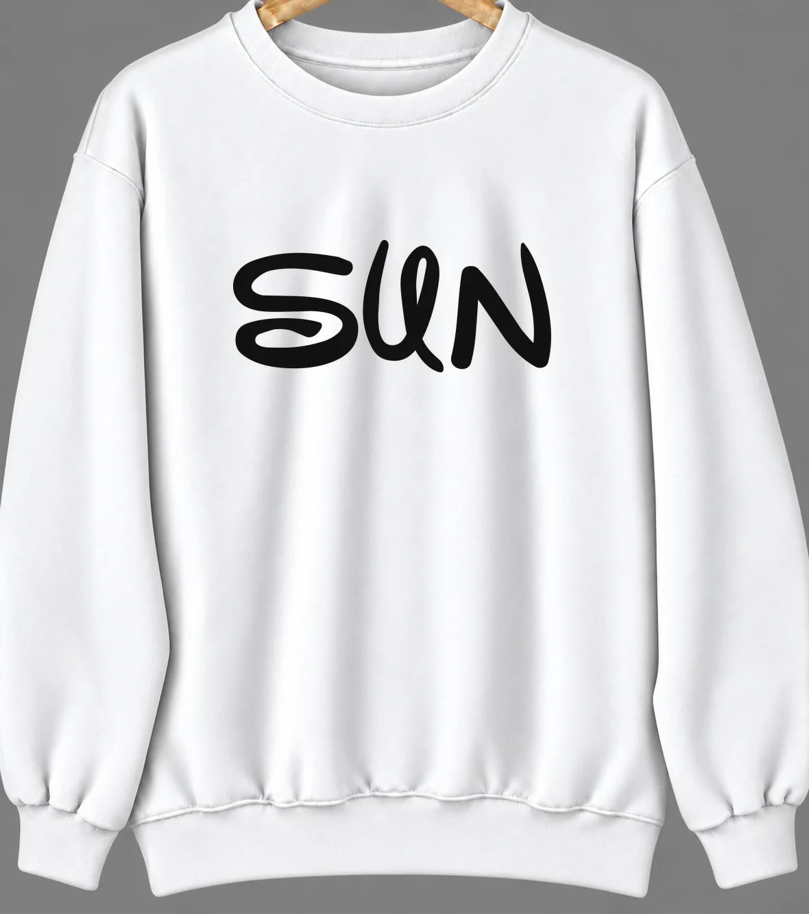 Sun, Louisiana Hometown Crewneck — White