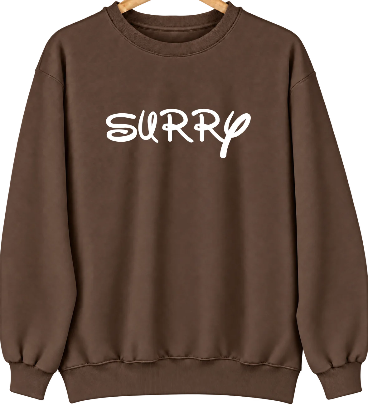 Surry, Virginia Hometown Crewneck — Brown