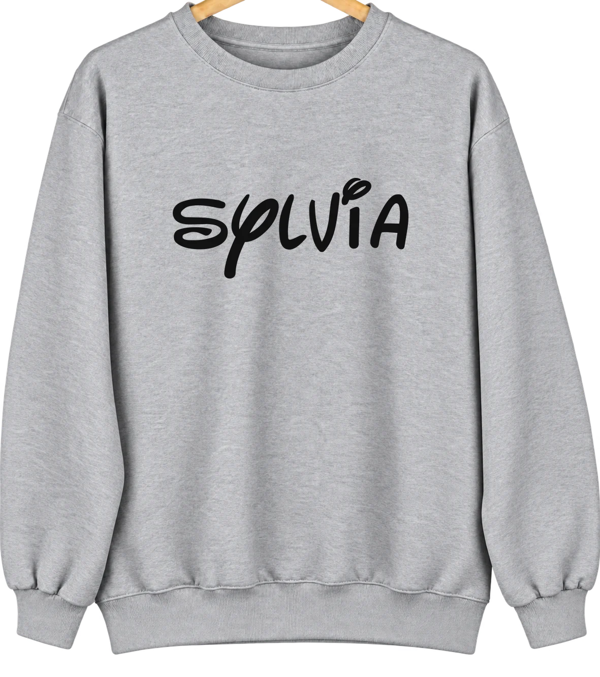 Sylvia, Kansas Hometown Crewneck — Sport Grey