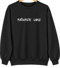 Tainter Lake, Wisconsin Hometown Crewneck — Black