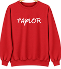 Taylor, Alabama Hometown Crewneck — Red