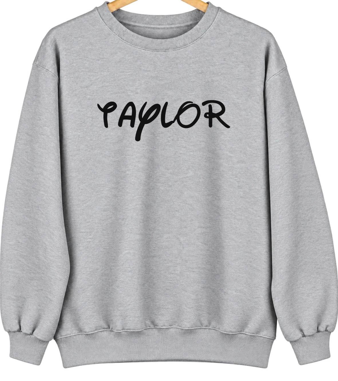 Taylor, Wyoming Hometown Crewneck — Sport Grey