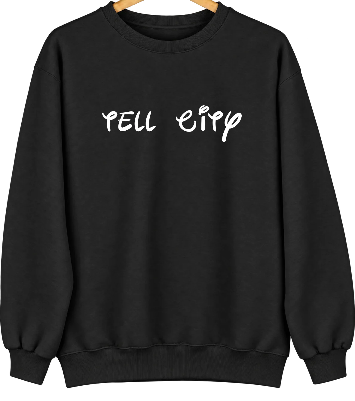 Tell City, Indiana Hometown Crewneck — Black