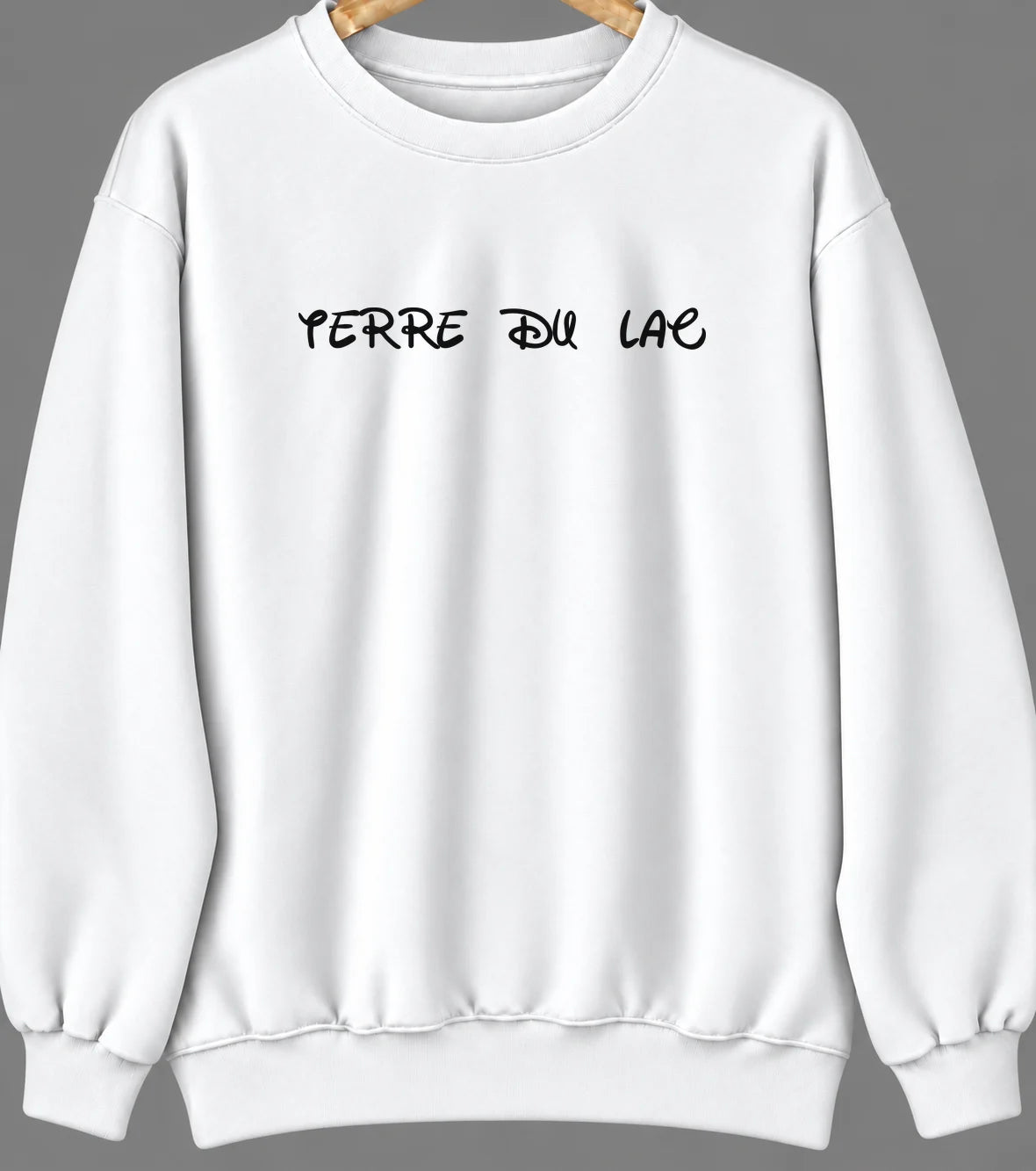 Terre du Lac, Missouri Hometown Crewneck — White