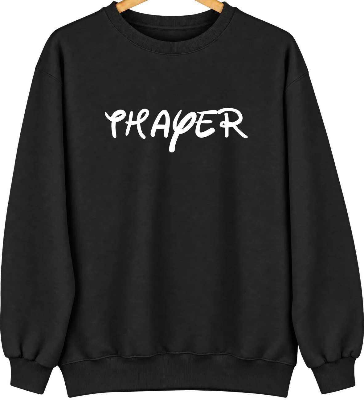 Thayer, Illinois Hometown Crewneck — Black