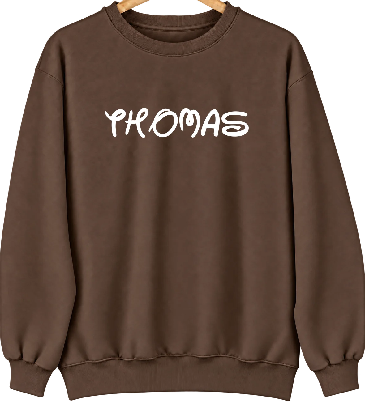 Thomas, Oklahoma Hometown Crewneck — Brown