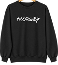 Thorsby, Alabama Hometown Crewneck — Black