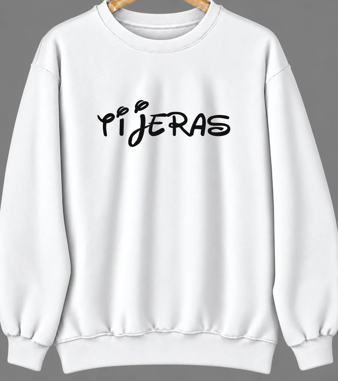 Tijeras, New Mexico Hometown Crewneck — White