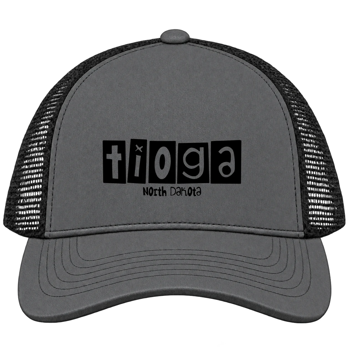 Tioga, North Dakota Hometown Trucker Cap