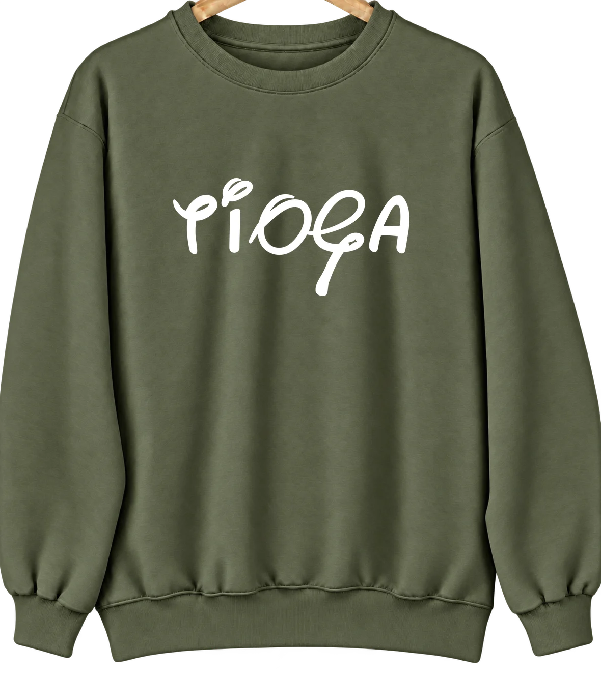 Tioga, Pennsylvania Hometown Crewneck — Military Green