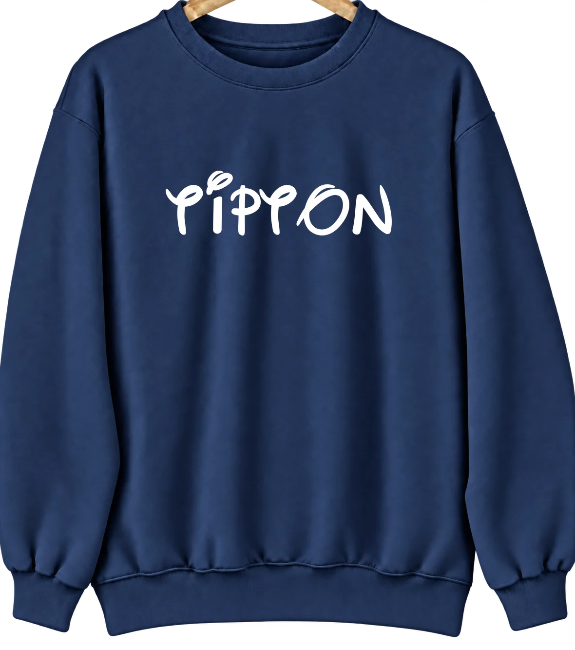 Tipton, Kansas Hometown Crewneck — Navy