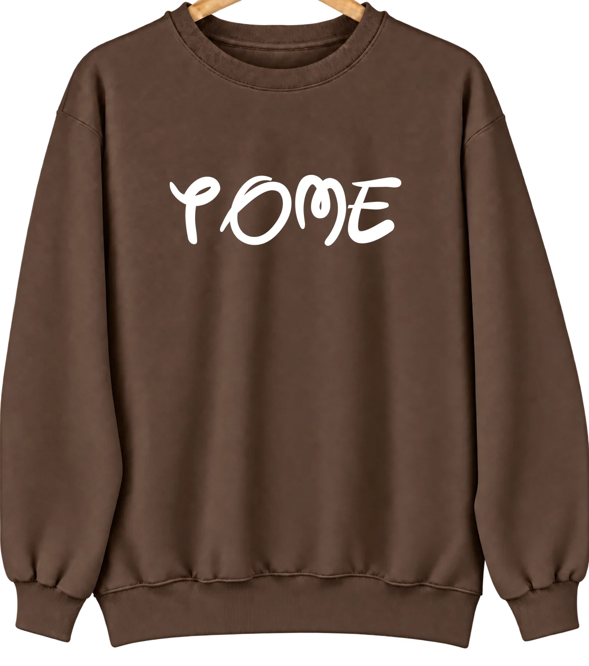 Tome, New Mexico Hometown Crewneck — Brown