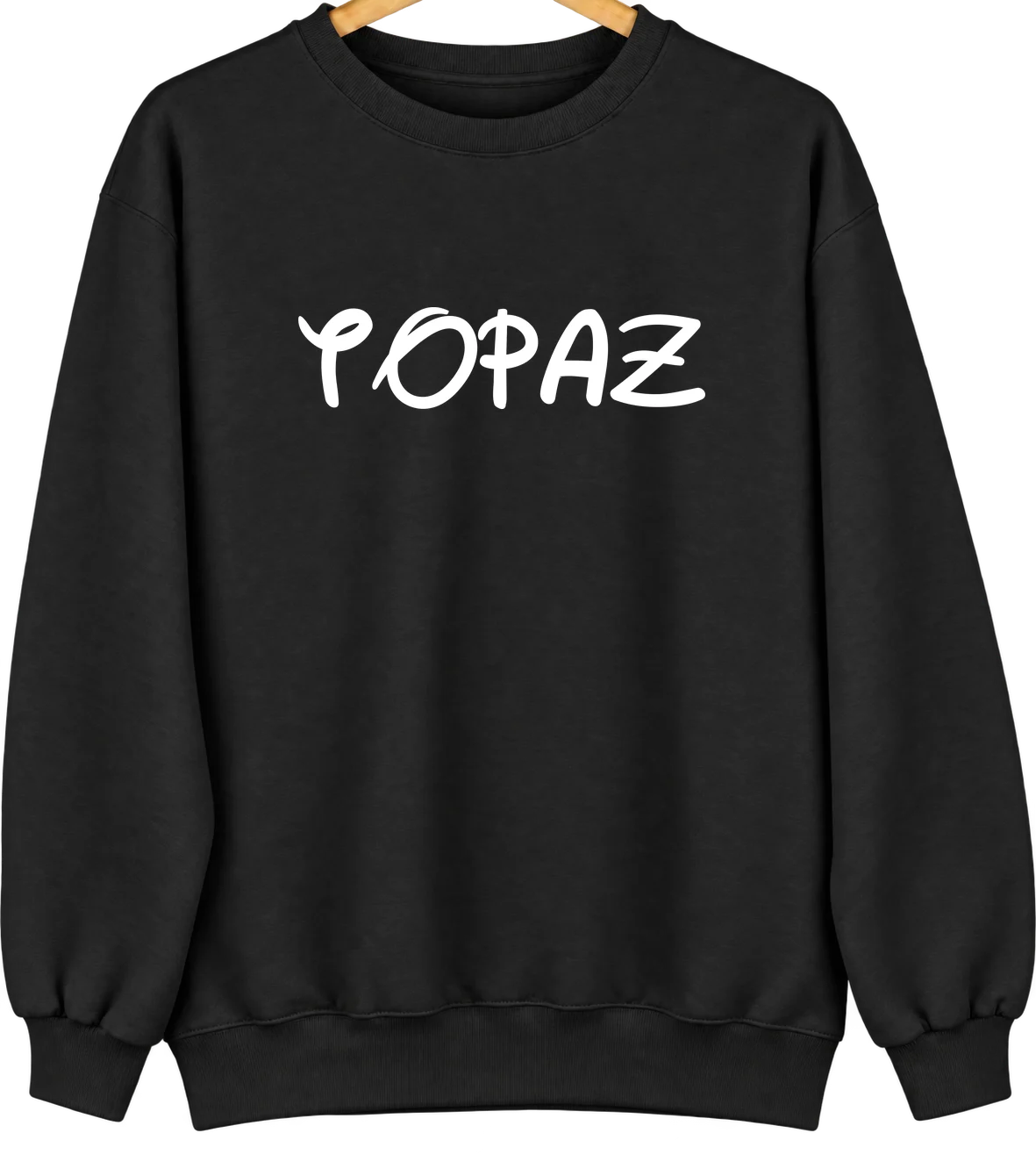 Topaz, California Hometown Crewneck — Black