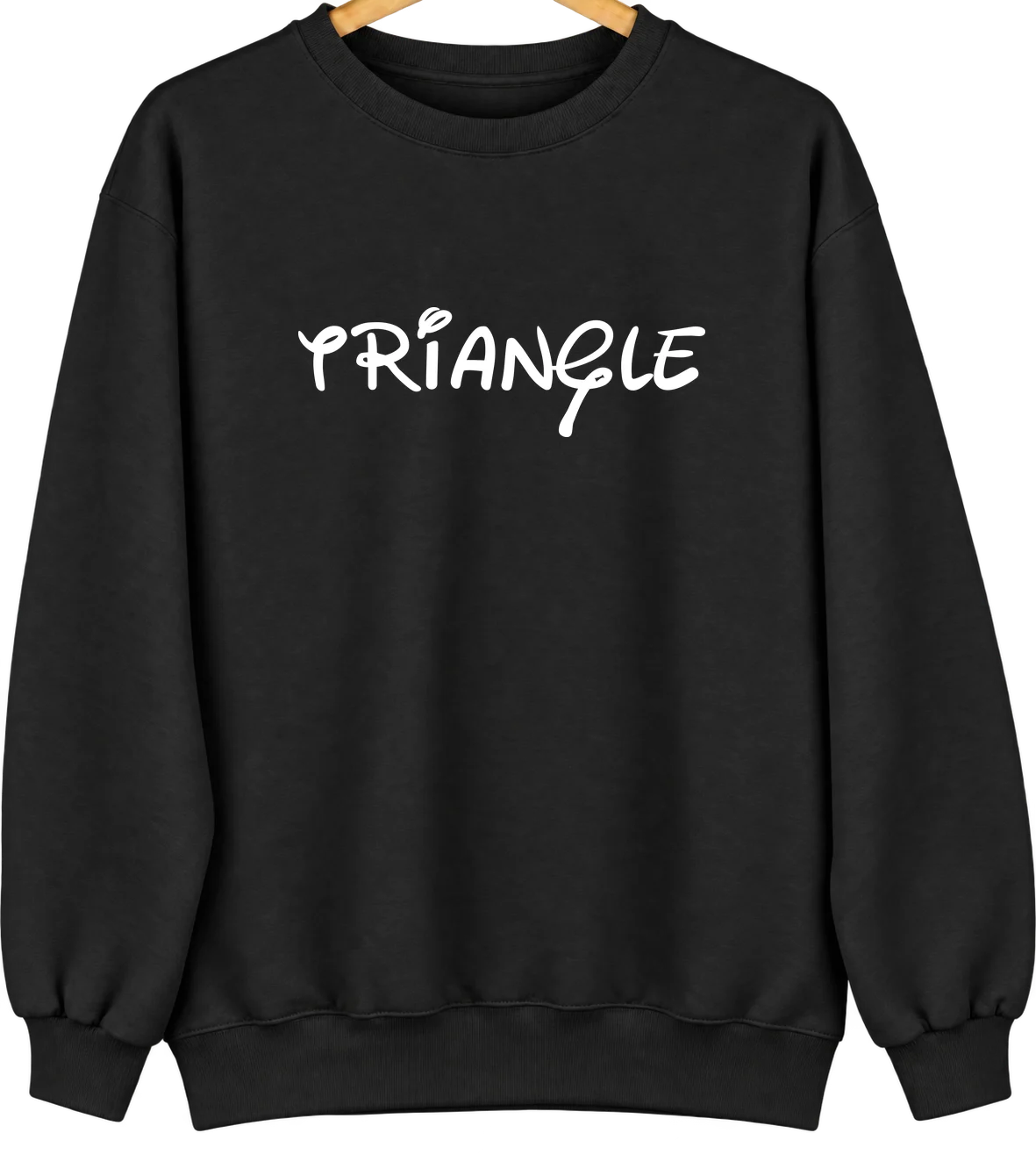 Triangle, Virginia Hometown Crewneck — Black