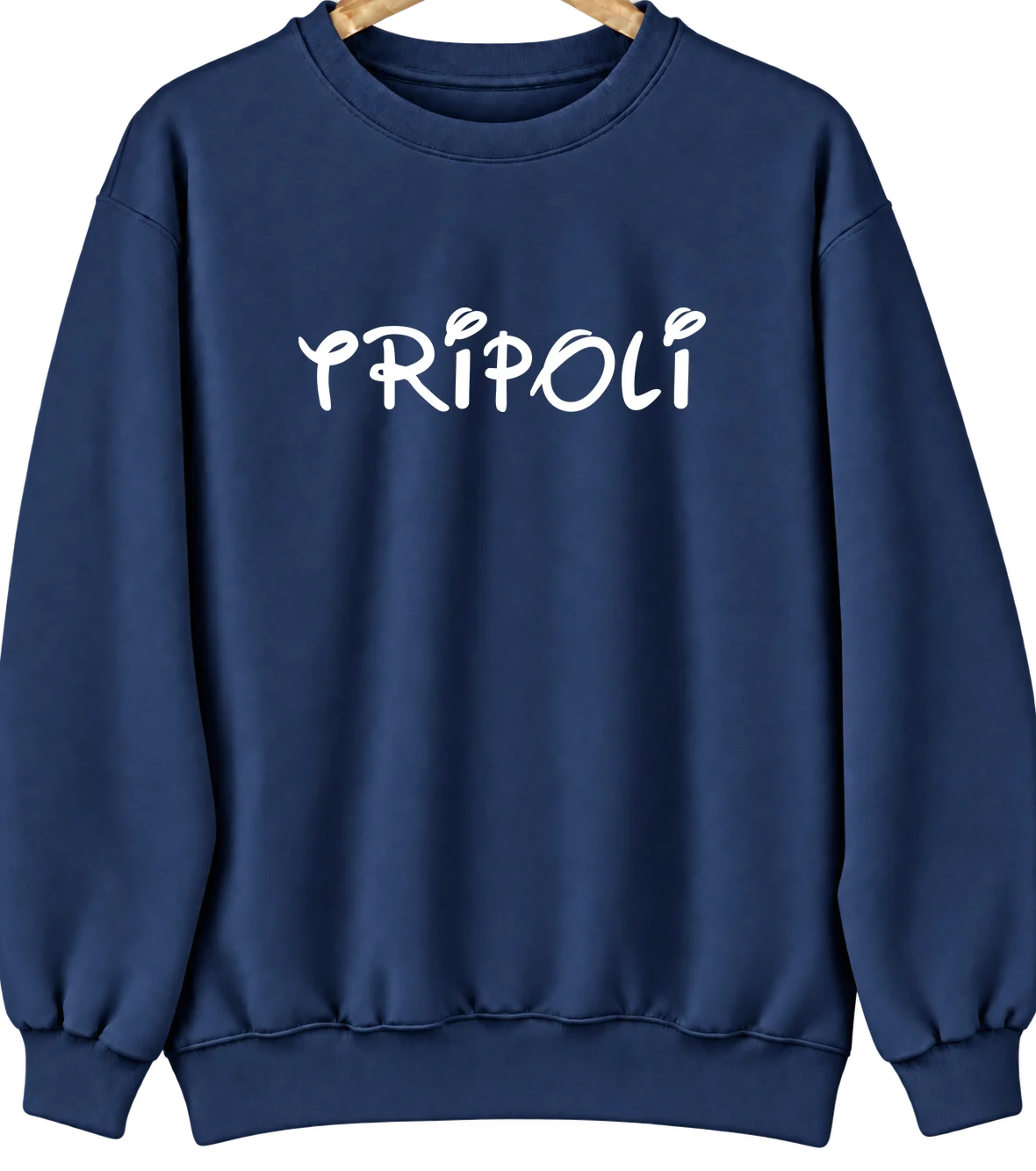 Tripoli, Iowa Hometown Crewneck — Navy
