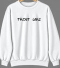 Trout Lake, Washington Hometown Crewneck — White