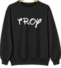 Troy, Idaho Hometown Crewneck — Black