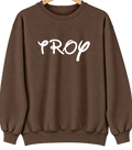 Troy, North Carolina Hometown Crewneck — Brown