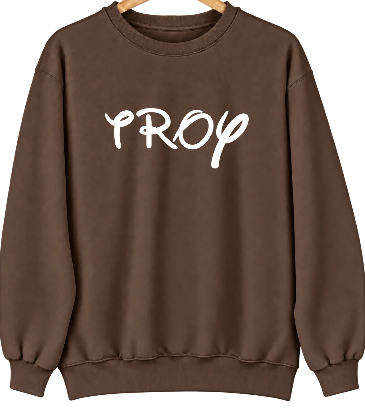Troy, North Carolina Hometown Crewneck — Brown