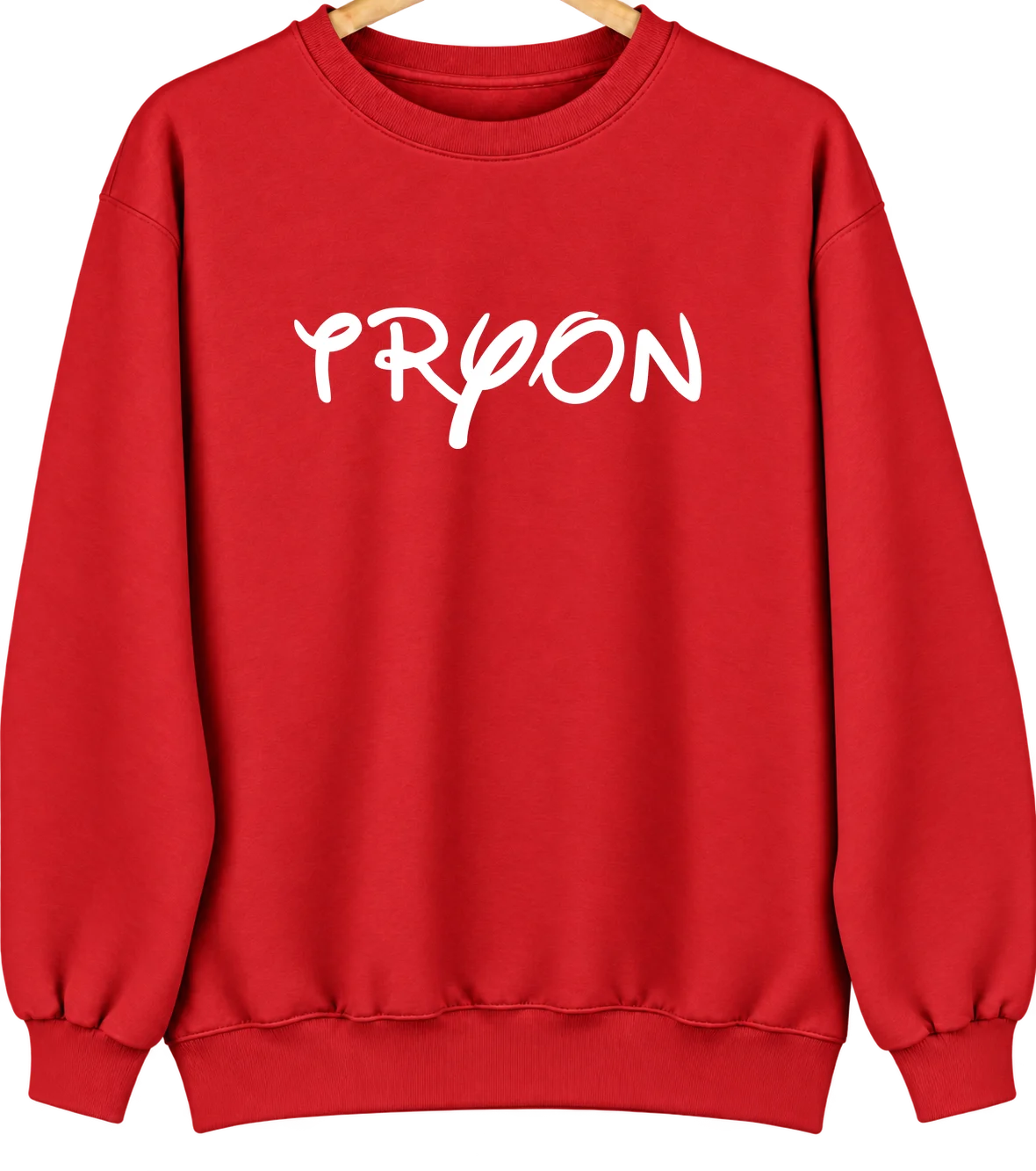 Tryon, North Carolina Hometown Crewneck — Red